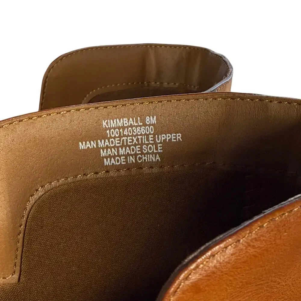 Style & Co. Kimmball over-the-knee riding boots in tan faux leather Size 8